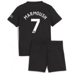 Nogometni Dresovi Manchester City Marmoush 7 Dječji Gostujući 2025-26 Kratkih Rukava Nogometni Dresovi Manchester City Marmoush 7 Dječji Gostujući 2025-26 Kratkih Rukava